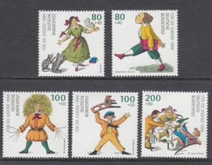 GERMANY - 1994 YOUTH WELFARE FUND  set of 5 MNH - Heinrich Hoffman [Writer] - Picture 1 of 1