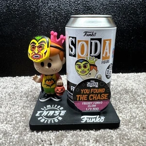 Funko Vinyl Soda Freddy Funko Trick Or Treat Glow Chase 2,500 Exclusive Sold Out - Picture 1 of 4