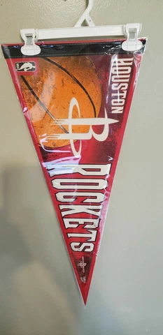 HOUSTON ROCKETS NBA RETRO FELT PENNANT WITH HOLDER 5/08/21 Cover