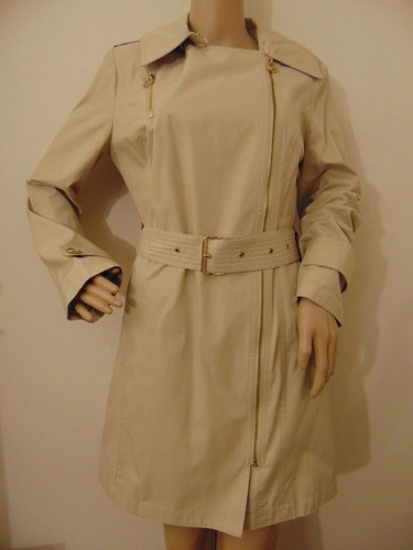 Trench cappotto con cintura beige MICHAEL KORS nuovo con etichetta taglia S