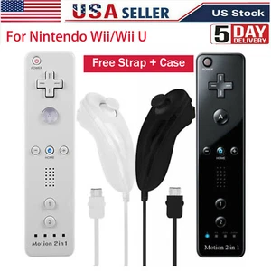 Motion Plus Wii Remote Controller and Nunchuck for Wii/Wii U Console Video Games - Picture 1 of 26