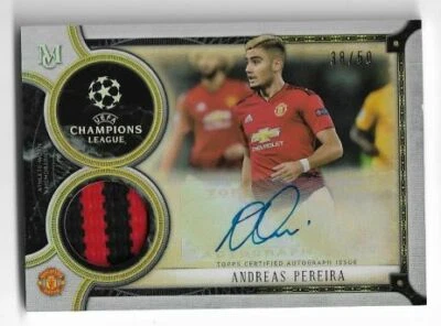 2018-19 Topps Champions League Museum Jersey Auto card : Andreas Pereira #38/50 - Image 1 of 2