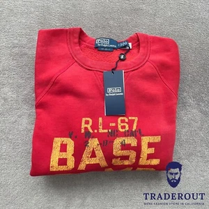 Polo Ralph Lauren Hombre Azul Marino Terry Francés Sudadera Ligera Talla M - Imagen 1 de 8
