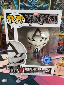 Funko POP! Marvel Venom Poison Capitán América #856 exclusivo de PIAB - Imagen 1 de 4