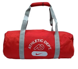 NIKE HOLDALL GYM BAG Foldaway Vintage Ath Dept RACEDAY Small BA4104 Red NEW - Picture 1 of 6