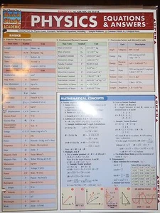 Barcharts Physics Equations & Answers Quick Study Guide - Bild 1 von 1