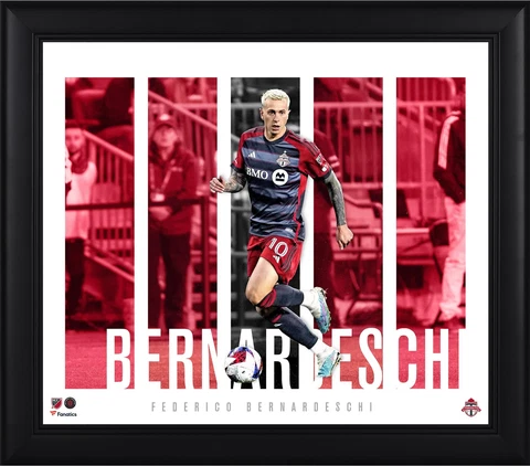 Federico Bernardeschi Toronto FC Framed 15'' x 17'' Player Panel Collage Cover