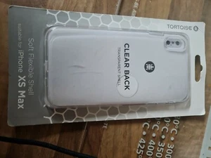 Tortoise Clear Back Transparent Shell I Phone Xs Max - Picture 1 of 2