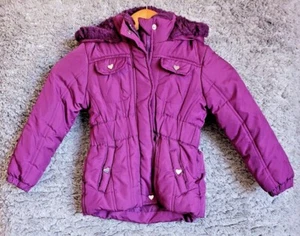 Girl's Purple Hoodie Parka Jacket Size 4T - Picture 1 of 9