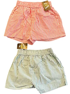 Art Class Girl's Size Medium M (8) Striped Seersucker Shorts - LOT of 2 - Picture 1 of 7