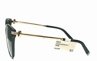 Tiffany & Co. TF 4193B 80019S Black Metal Cat-Eye Sunglasses Blue Gradient Lens - Image 1 of 4