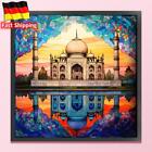 Vollstickerei Baumwolle 11CT Glasmalerei Taj Mahal Indien Kreuzstich 50x50cm