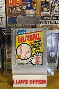 1989 Fleer Major Leauge Factory Sealed Baseball Wax Blister Pack RPR 9 RARE CSTR - Bild 1 von 6