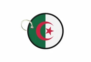 Schlüsselanhänger Schlüsselring Druck Flagge Rondell Kreis Algerien - Bild 1 von 1