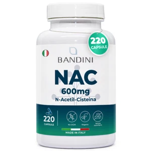 Bandini® NAC 220 Capsule 600mg | N-Acetil-Cisteina, (+7 Mesi), Alto Dosaggio - Foto 1 di 6