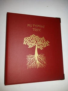 My Family Tree - Carpeta de almacenamiento de historia ref burdeos con capacidad metálica 4d 50 mm - Imagen 1 de 3