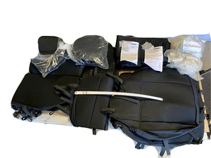 4WD Pros Seat Cover Complete For 2011 2012 Jeep Wrangler 4 door SOLID BLACK - Picture 1 of 5