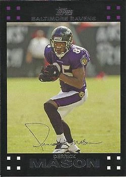 2007 Topps #120 Derrick Mason Baltimore Ravens - Image 1 of 2
