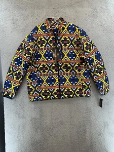 HAWKE & CO Tribal Print Water & Wind-Resistant Tribal Print Men's Jacket Size XL - Picture 1 of 23