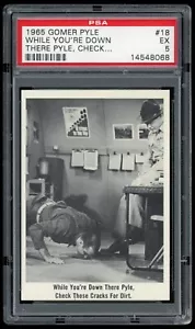 Tarjeta USMC 1965 Fleer Gomer Pyle #18 While You're Down There Pyle... PSA 5 - Imagen 1 de 2