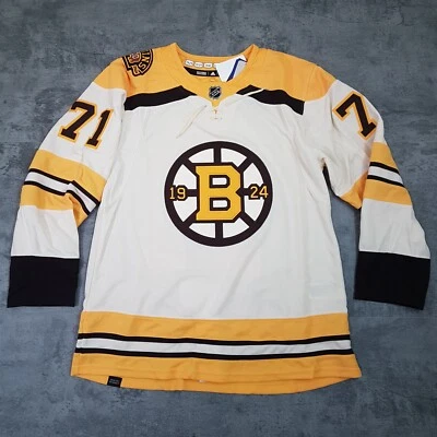 Хоккейная футболка ADIDAS Taylor Hall No71 100th Boston Bruins мужская 52 желтая бежевая - Изображение 1 из 4