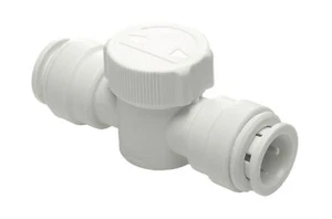 Grifo de válvula aislante de cierre de emergencia John Guest Speedfit Pushfit 15 mm 15ESOTP - Imagen 1 de 1