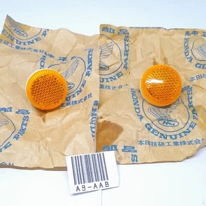 Pair Honda Cub 50 CA100 C102 CM90 C50 C70 C90 Front Fork Side Cap GENUINE NOS - Picture 1 of 9