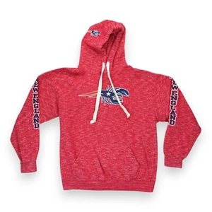 Jon Lauren Apparel Hoodie Sweater New England Size Large Red - Picture 1 of 5
