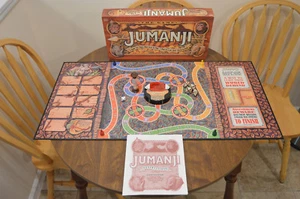 1995 Milton Bradley JUMANJI THE GAME Board Game Complete Robin Williams - Picture 1 of 6