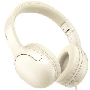 LORELEI E5 Wired Headphones for Kids Foldable & 3.5Mm Jack Tangle Beige White - Picture 1 of 11