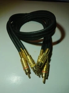 RCA 3ft Premium Grade 3 RCA Male to 3 RCA Male Gold-Plated Audio/Video Cable 🔥 - Picture 1 of 4
