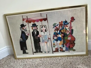 Jovan Obican (1918-1986) Signed & Numbered Lithograph Traditional Jewish Wedding - Picture 1 of 15