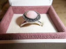 Genuine Authentic Pandora Silver Pink Opal & Marcasite Ring  190617POP size 54