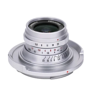 Zhongyi Mitakon 28mm F/5.6 Medium format Lens Fuji GFX 100 100S 50SII 50R Silver - Picture 1 of 2