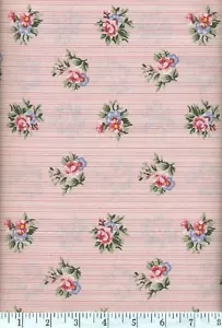 Garden Twist Anniversary Roses On Pink Quilt Fabric - Fat Quarter - Picture 1 of 1