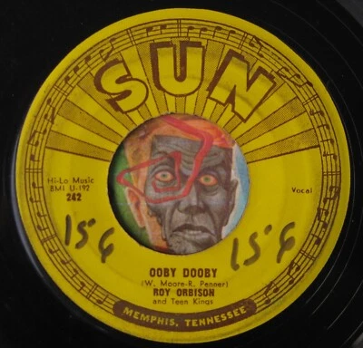 HEAR Roy Orbison 45 Ooby Dooby / Go! Go! SUN 242 rockabilly rocker - Image 1 of 2
