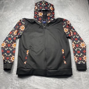 Nu Trendz Mens L Zip Up Hoodie Black/Star Black Aztec Signature Collection - Picture 1 of 9