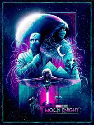 SIDESHOW LUNA CABALLERO DÍA Y CABALLERO IMPRESIÓN ARTÍSTICA SIN MARCO 41/195 EN TODO EL MUNDO EE. UU. Foto 1 de 4