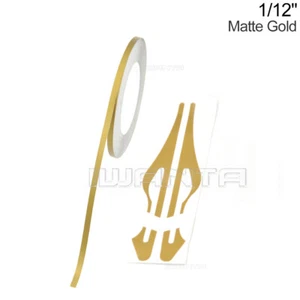 1/12" 2mm Matte Gold Pinstriping Pin Stripe DIY Line Vinyl Tape Decal Sticker - Bild 1 von 7