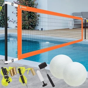 Easy Set Up Pool Volleyballnetz Set mit 2 Volleyball, Anker und Hammer - 15... - Bild 1 von 7