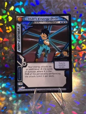 DBZ Dragon Ball Z GT Uub's Energy Drill Preview 3 CCG TCG card Unlimited FOIL - Image 1 of 3