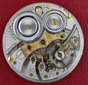 Illinois Watch Co. Uhrwerk 12s 17J GUTE BALANCE - Bild 1 von 3