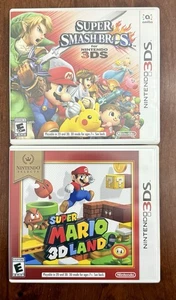 Nintendo 3DS Spielepaket Super Smash Bros. & Super Mario 3D Land CIB Top - Bild 1 von 3