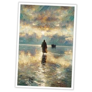 LUTYQNG Vintage Jesus Canvas Wall Art Set 12L" x 18W" Jesus Art-2-Unframed - Picture 1 of 7