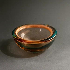 Ciotola Vetro Sommerso Murano Venezia Italy Stile Flavio Poli - Imagen 1 de 4