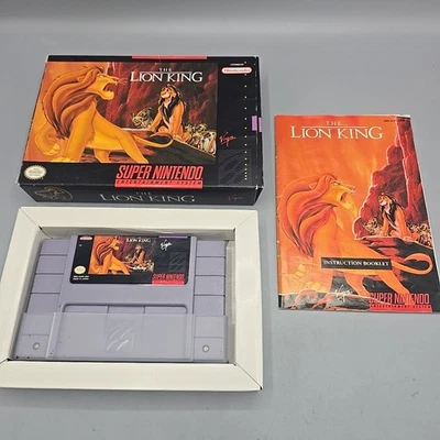 The Lion King Super (Nintendo Entertainment System SNES) Completo con Manual CIB Foto 1 de 4