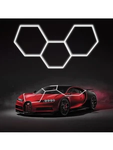 Sechseck LED Garagenleuchte superhell Auto Detailing Decke LED Ladenleuchte - Bild 1 von 7