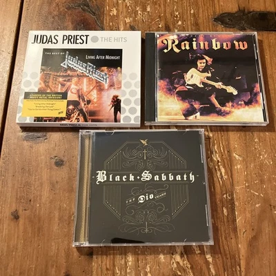 Black Sabbath Dio Years / Rainbow / Judas Priest Greatest Hits Best Of CD Lot - Image 1 of 3