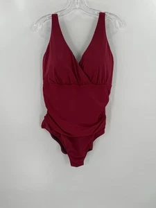 Boden Swimsuit Women's US 16 red Valencia Swimsuit Endource Easy Wear Classic - Picture 1 of 9