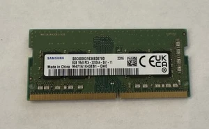 LOT OF 10 Samsung 8GB 1Rx8 PC4-3200 DDR4 SODIMM Laptop Memory M471A1K43EB1-CWE - Picture 1 of 3